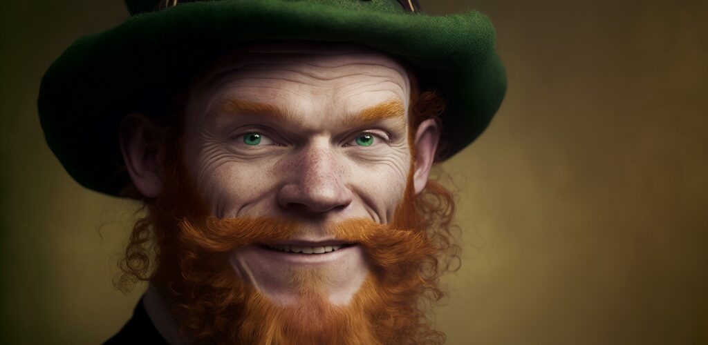 Un leprechaun tel qu'on le représente en Irlande - © ink drop