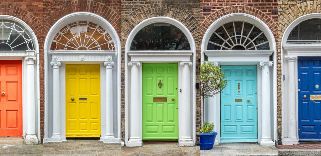 Des portes géorgiennes à Dublin - © Delphotostock
