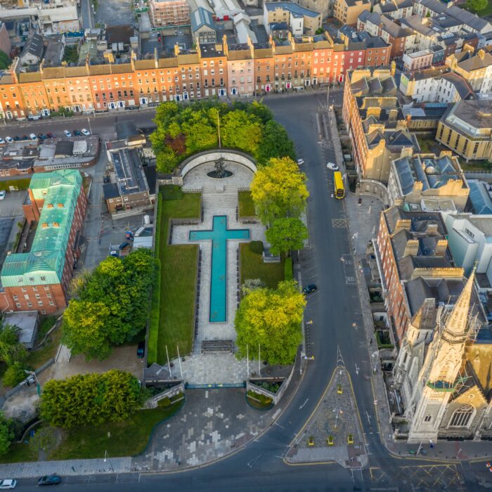 Garden of Remembrance (Jardin du souvenir) à Dublin - © Irish Drone Photography