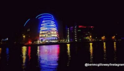 Le Convention Centre Dublin aux couleurs de la France - benmcgilloway - Instagram