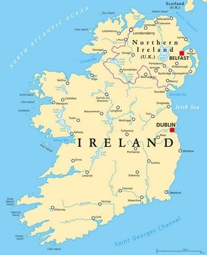 Carte de l'Irlande - © Peter Hermes Furian