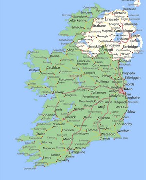 Carte de l'Irlande - © Peter Hermes Furian