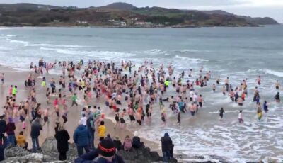 Baignade glacée des irlandais en 2019