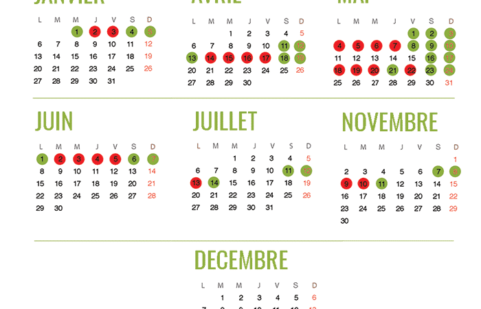 Un projet de voyage en Irlande ? Voici les jours à poser en 2020 pour passer plus de temps sur place !