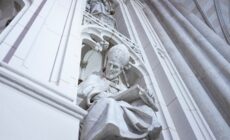 Une représentation de Saint Patrick, mort le 17 mars 461 en Irlande