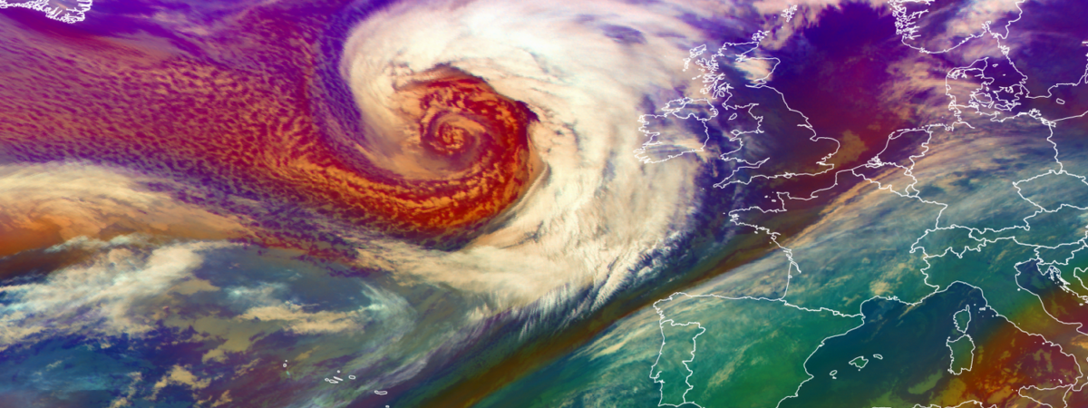 Images satellite de la tempête Brendan