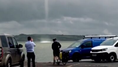 Mini tornade aquatique dans le comté de Kerry