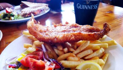 Un fish and chips et sa pinte de Guinness à Galway - Wayne Thume - cc