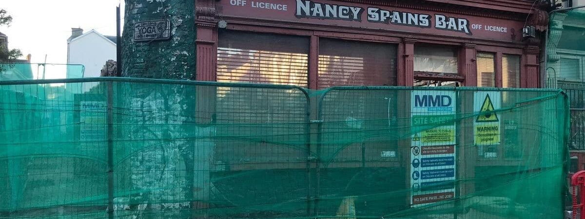 Le Nancy Spain Bar en phase de démolition - https://www.corkbeo.ie