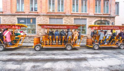 Des beer bike à Belfast - https://weetoasttours.com/
