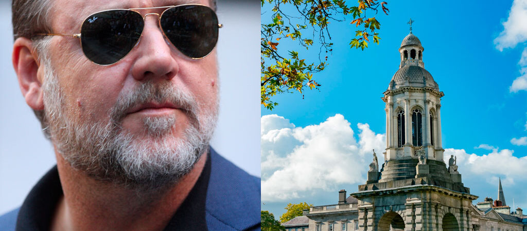 Russel Crowe actuellement en tournage à Trinity College