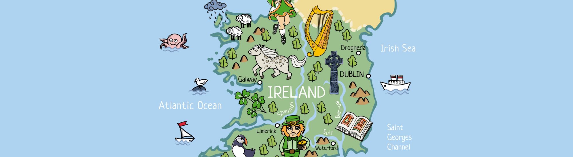 Carte de l'Irlande - © Nata Savina 