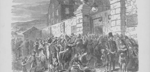 La Poor Law de 1838 a conduit à la création des workhouses irlandaise - Domaine public