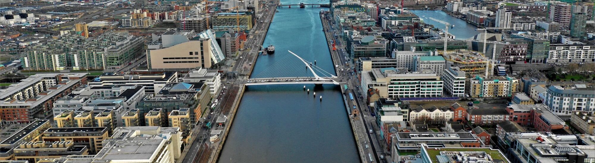 Vue aérienne de Dublin et de la Liffey - © F4-Bilder.de 
