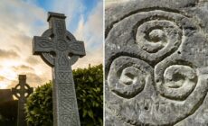 Une croix celtique chrétienne et un triskell païen - © Canva Pro