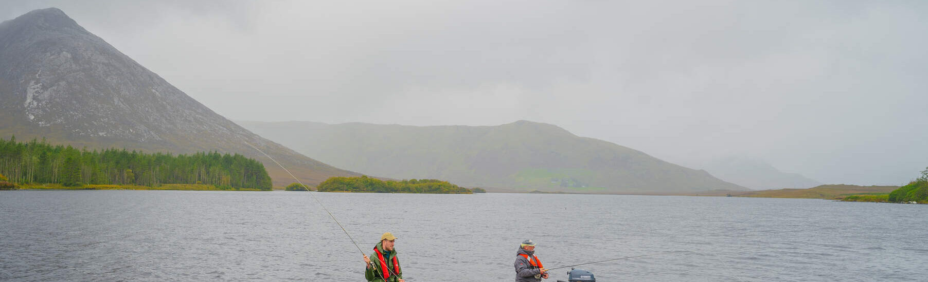 Pêche sur le Lough Inagh - ©Joyce Country and Western Lakes Geopark