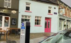 Pink door house in Clifden