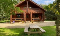 Riverside log cabin