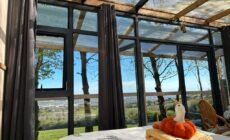 Sky gazer cabin in the woods