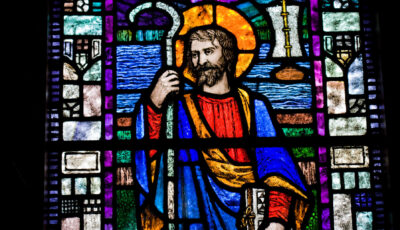 Un vitrail représentant Saint Patrick à la Saul Church - Brian Morrison - Tourism Ireland