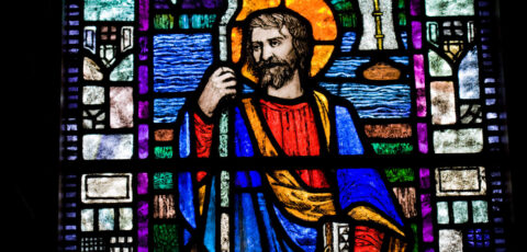Un vitrail représentant Saint Patrick à la Saul Church - Brian Morrison - Tourism Ireland